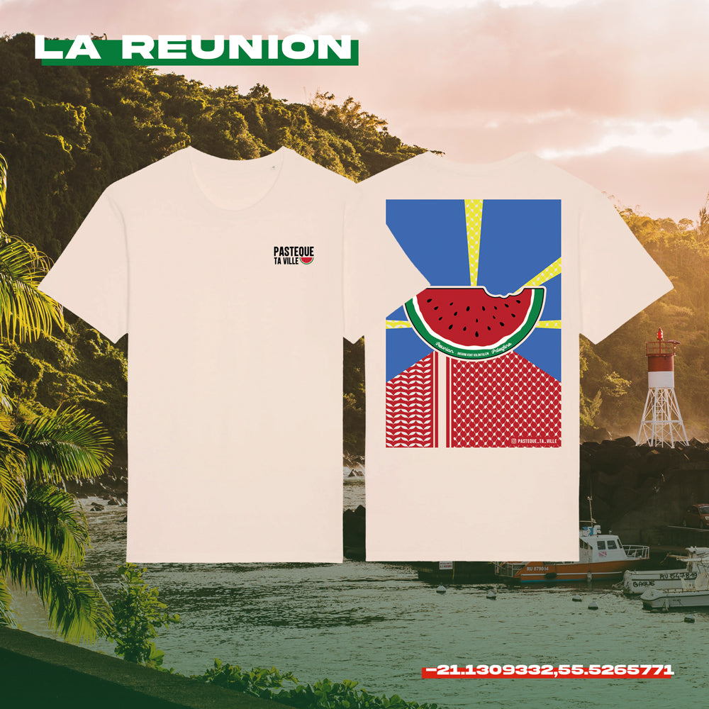 T-shirt La Réunion - également disponible à la librairie Alif Shop, à Saint-Denis (La Réunion)