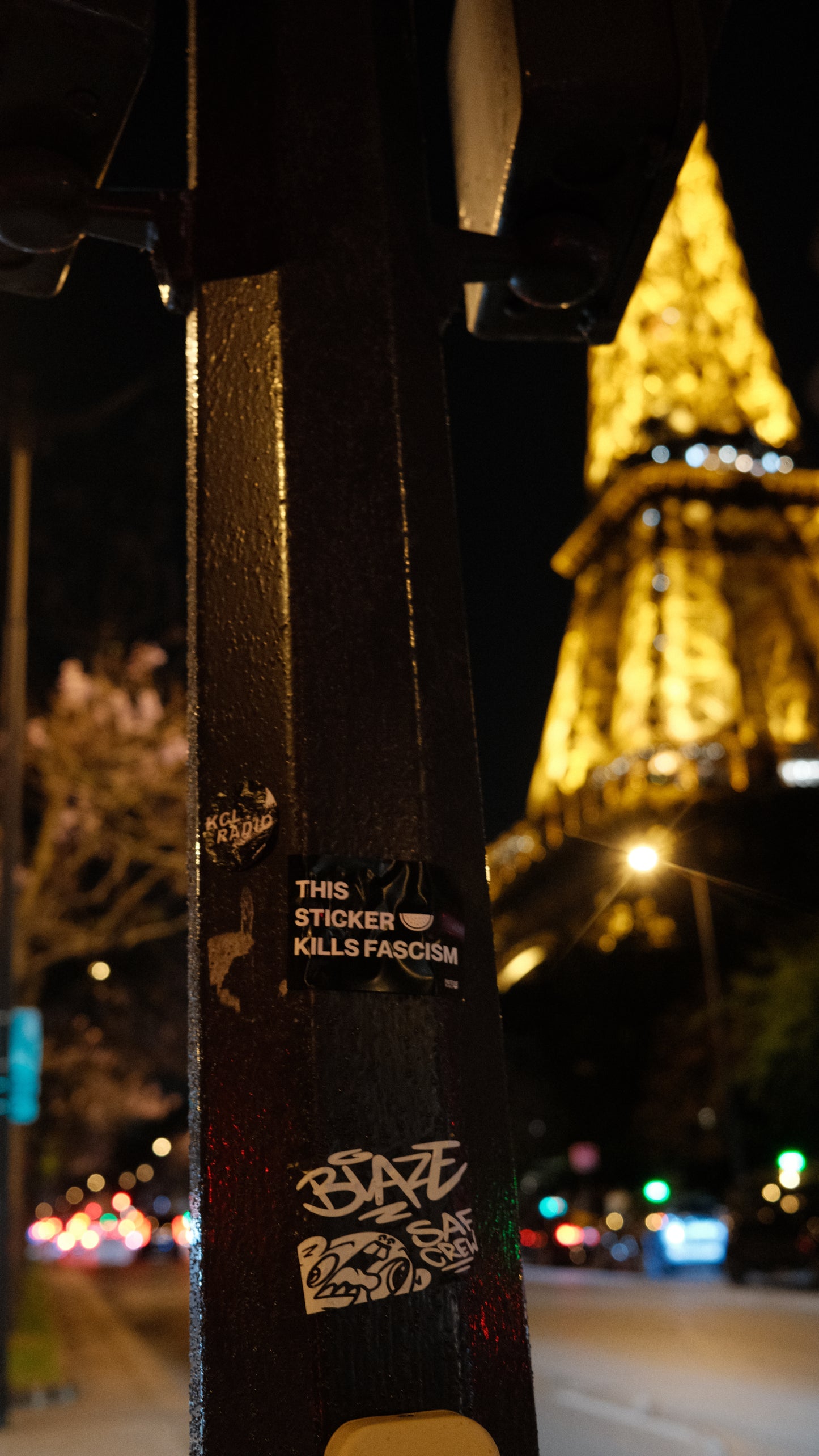 Tote Bag "Pastèque Ta Ville Against Fascism" (édition noir et blanc)