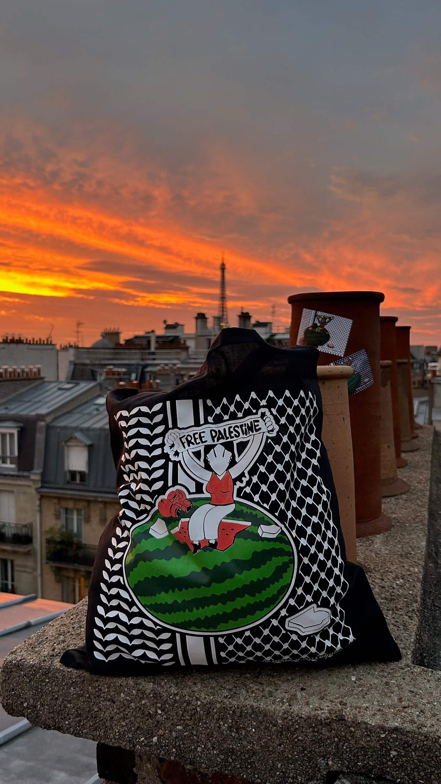 Collab' Génération Jul 👽 X Pastèque Ta Ville 🍉✊ - for Gaza Boxing Women